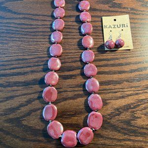 Kazuri Necklace & Earring Set